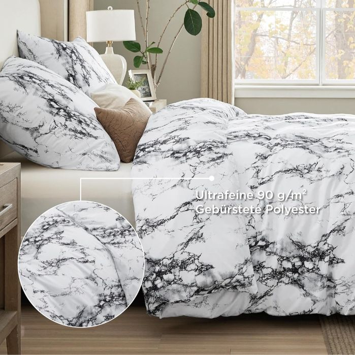 Pościel Bedsure z mikrofibry 3-częściowa 240 x 220 cm