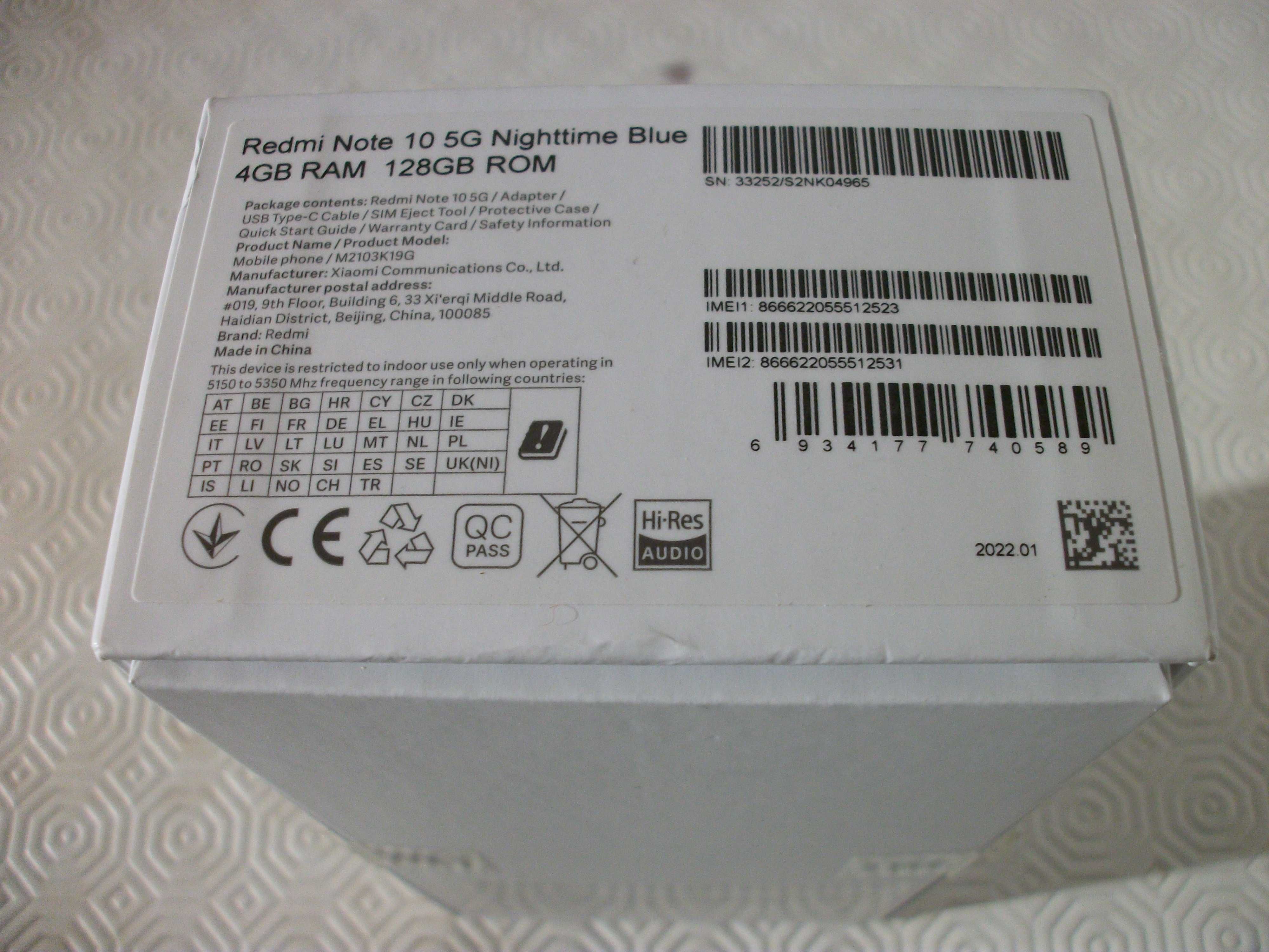 Caixa para Redmi Note 10