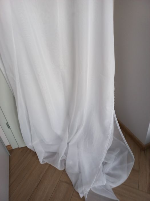 Firany woal 2 szt. 140x270 cm - używane