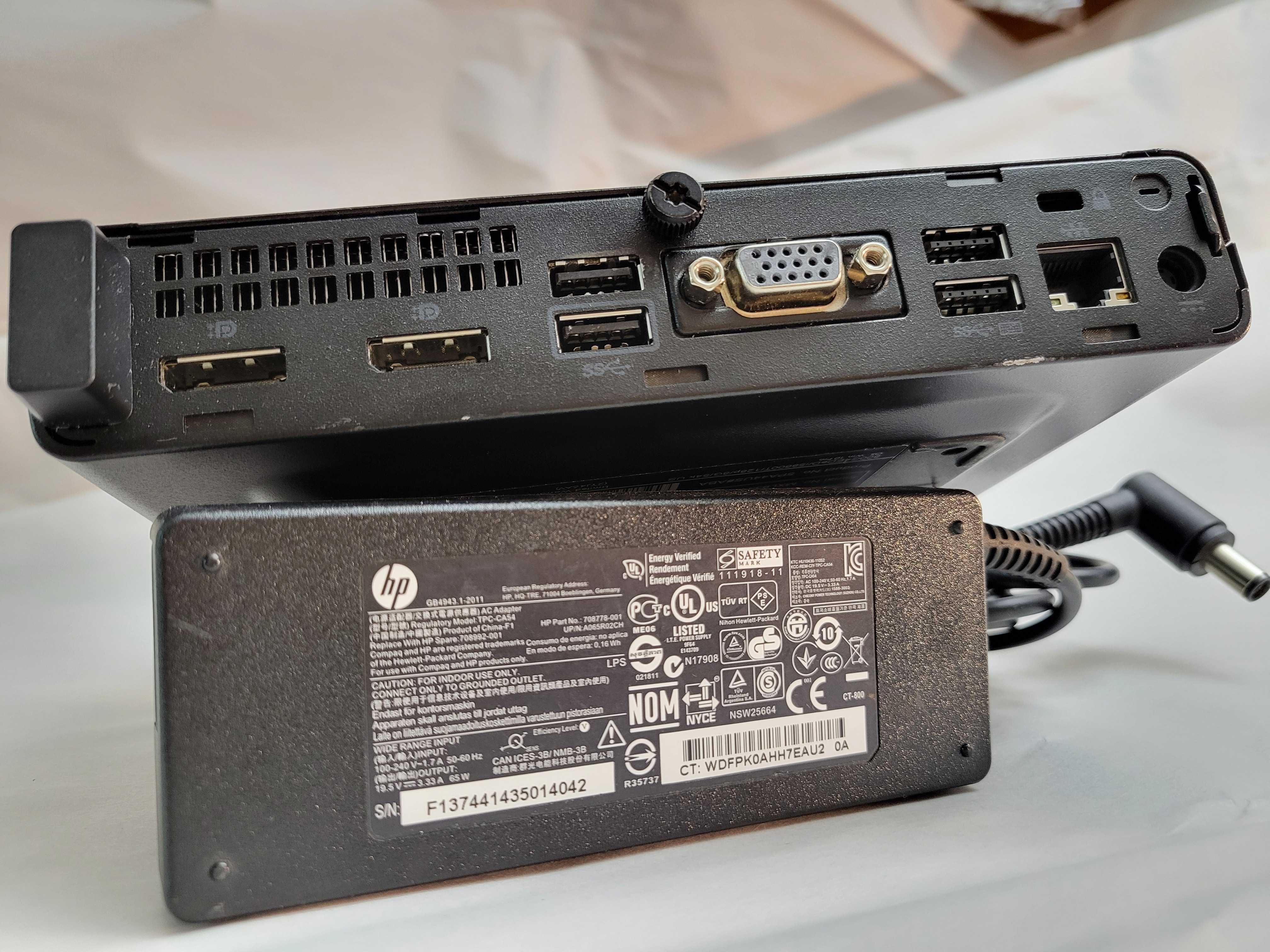 Комп'ютер WiFi VGA 6 ядер i5-8600T/8GB/128GB HP EliteDesk 800 G4 Mini