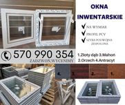 Okno gospodarcze PCV garaż piwnica kurnik obora chlewnia