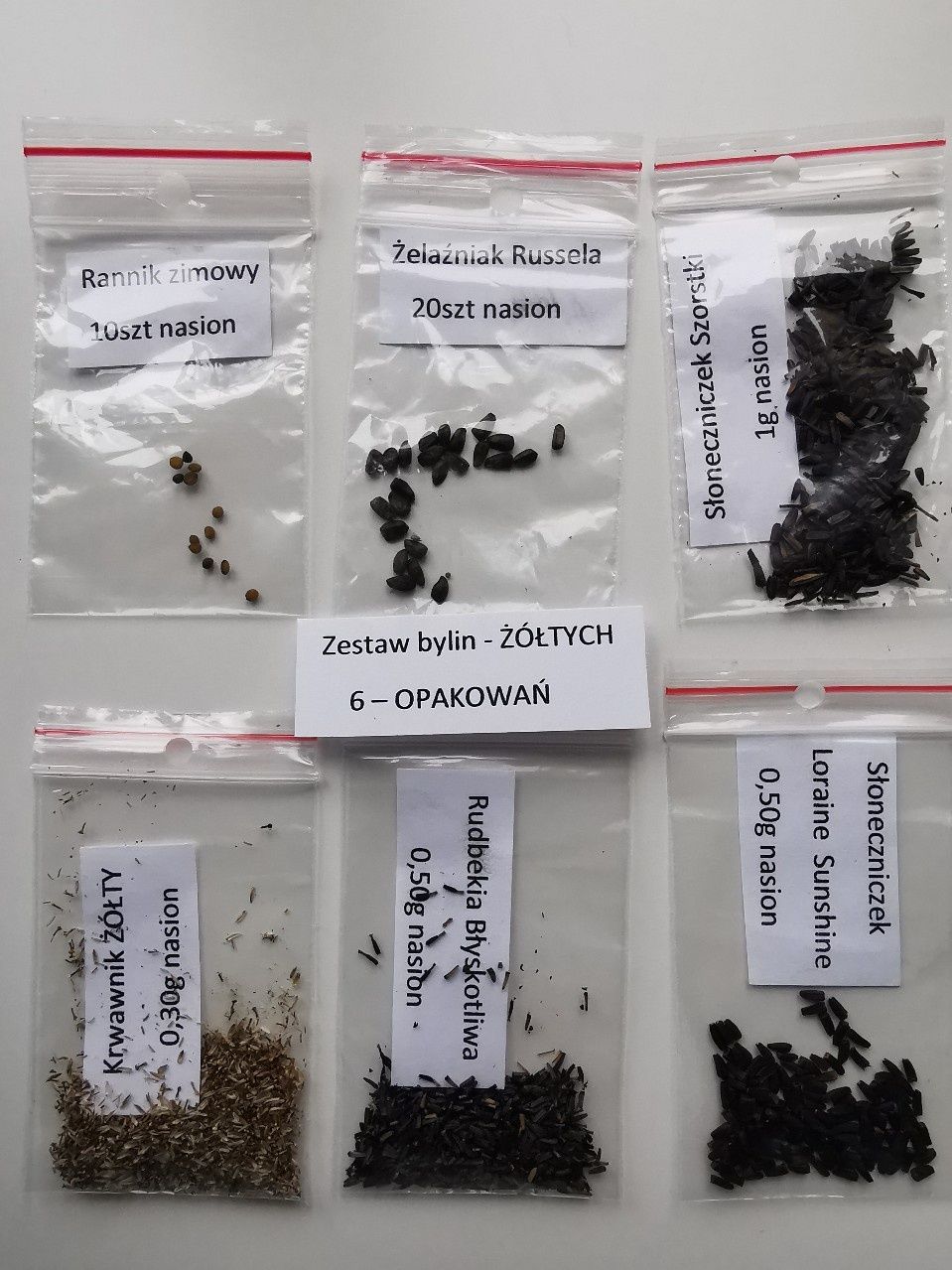 Zestaw bylin o żółtych kwiatach