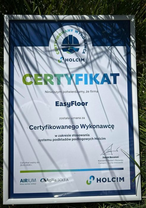 Posadzka anhydrytowa, pianobetony