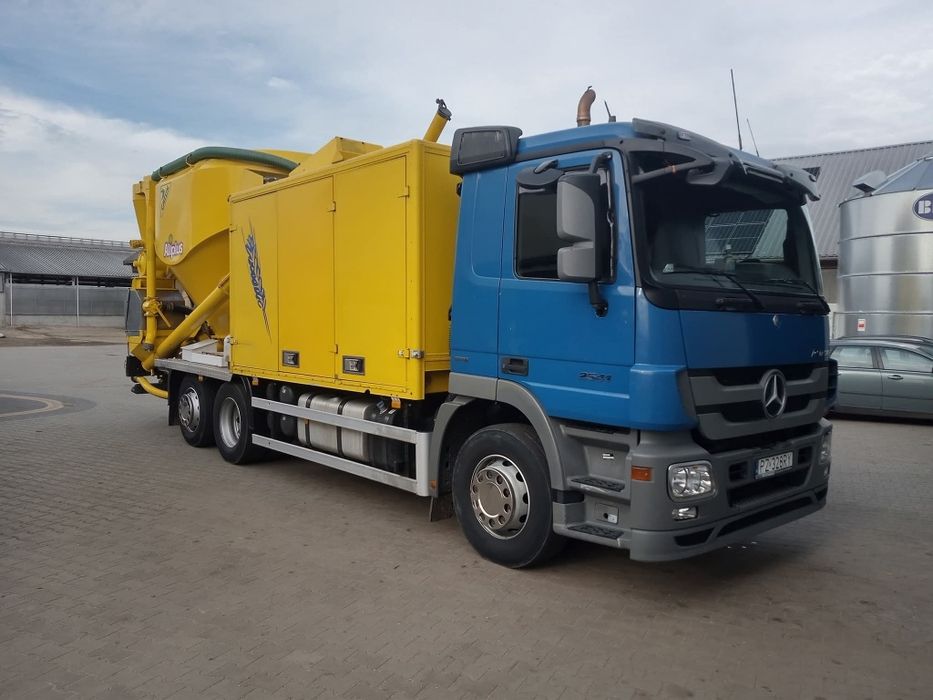 Mobilne śrutowanie CCM alkalizacja zbóż kukurydzy