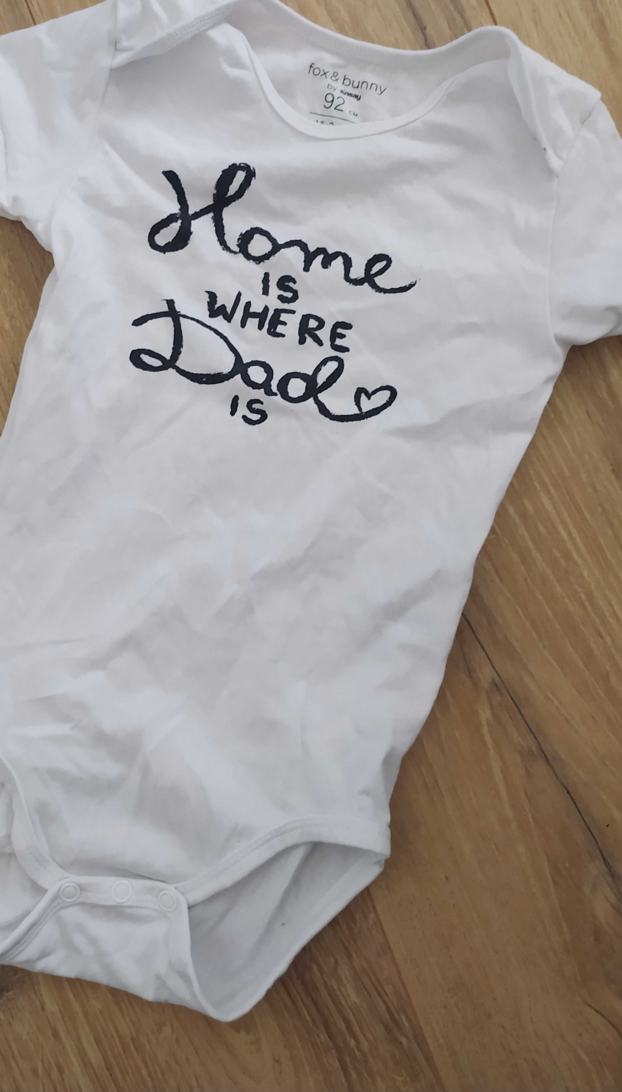 Body tata 92 niemowlęce białe
