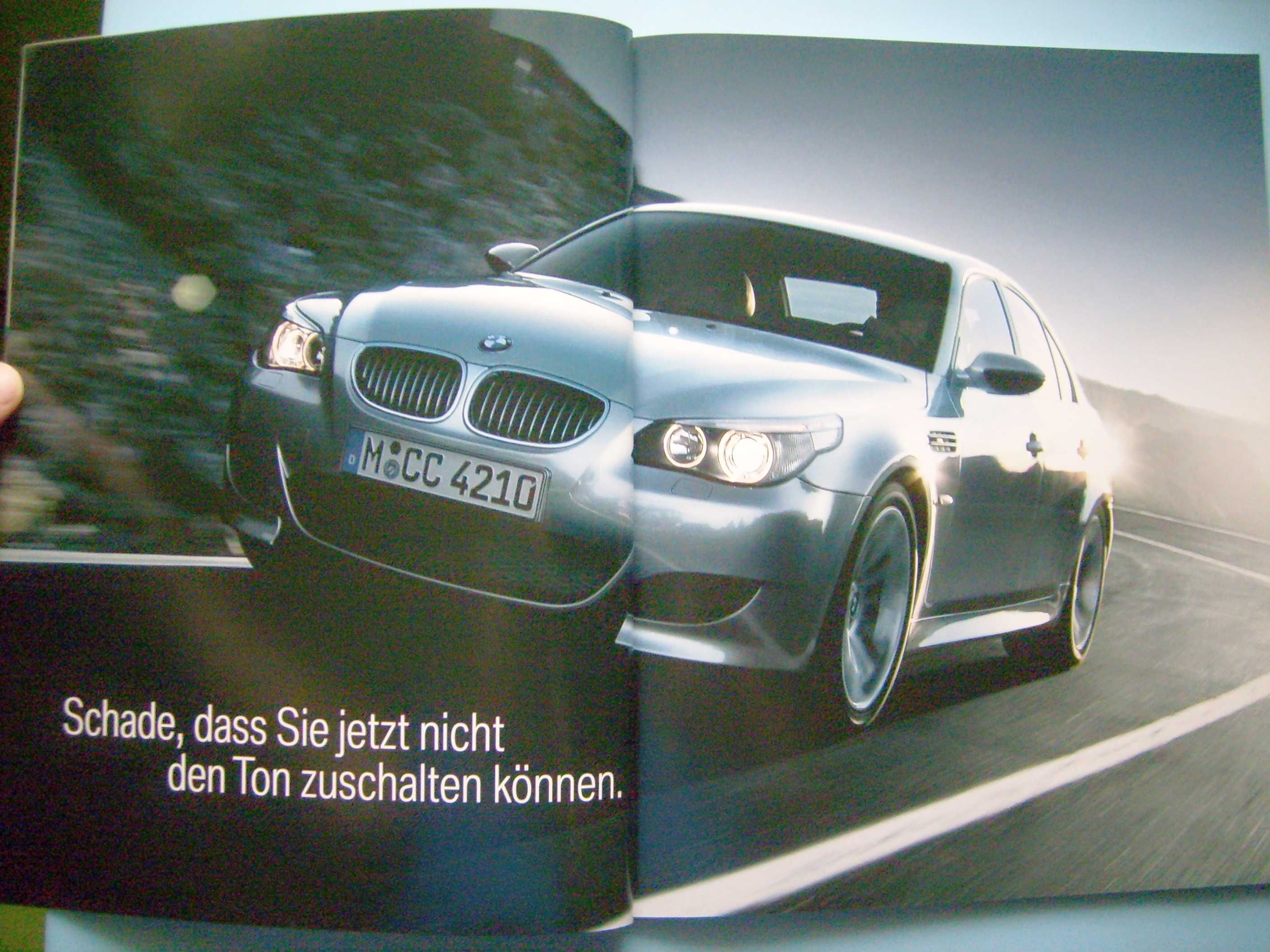 BMW M5 E60 M-Power 2004 / obszerny prospekt 76 str., stan BDB