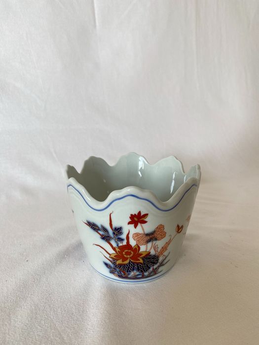 Taça recortada oval Vista Alegre, coleção Imari, perfeita