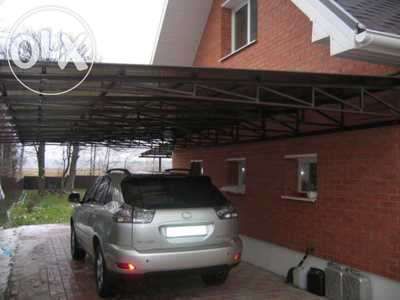 Установка и изготовление навеса