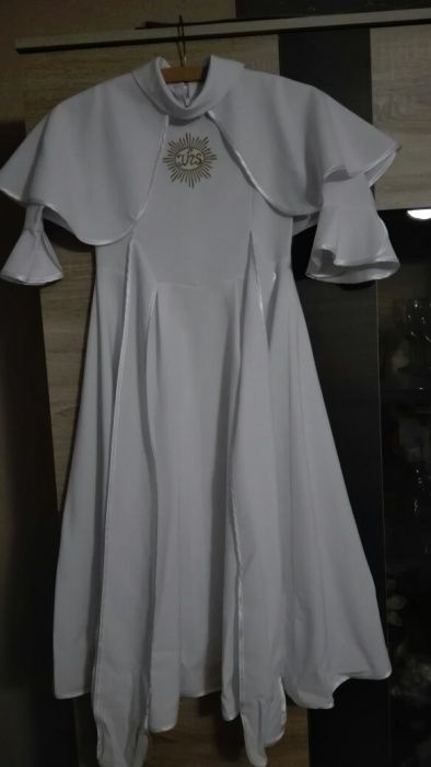 Alba komunijna sukienkowa z dodatkami