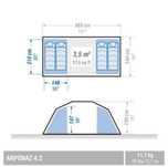 Tenda de 2 quartos