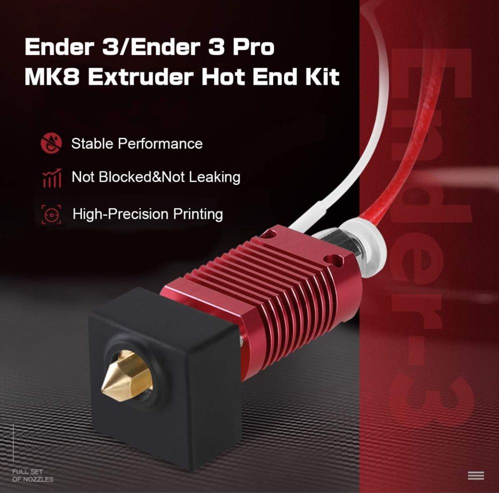 Kit Extruder Impressora 3D | Hotend | Ender 3 / Pro / V2 | CR10