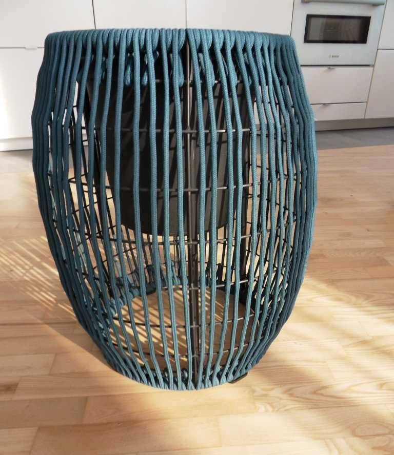 Duży oryginalny kwietnik TKMaxx turkus/ butelkowa zieleń 50 cm x 40 cm