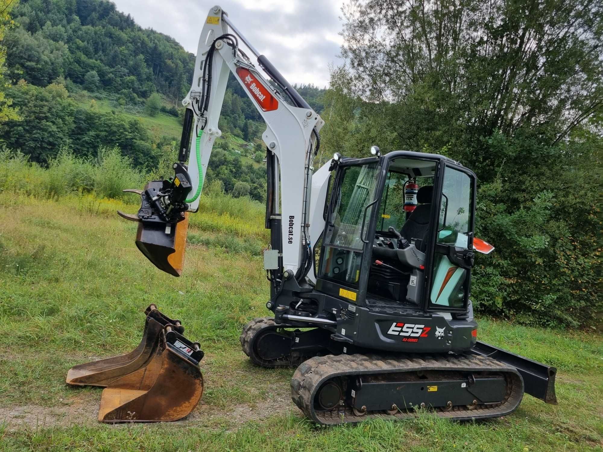 Roboty ziemne Wykopy Niwelacja Utwardzenie terenu koparka minikoparka