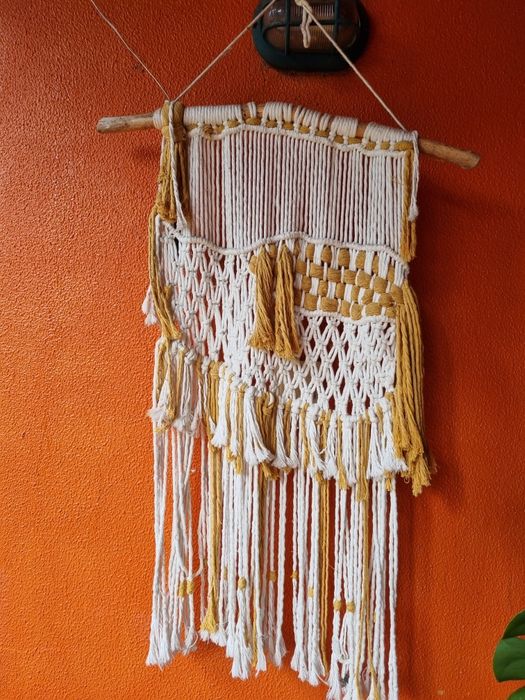 Tapeçaria de parede em Macramé