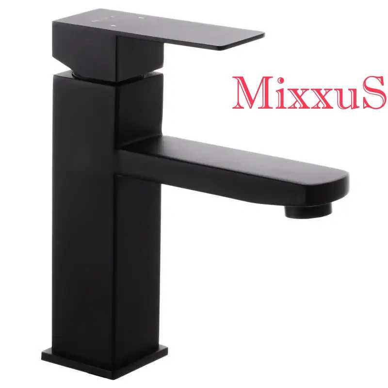 Супер змішувач\смеситель\кран для умивальника  Mixxus KUB-001 чорний