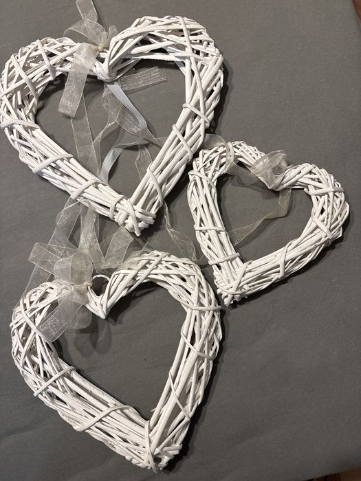 Wiklinowe serca 3 szt