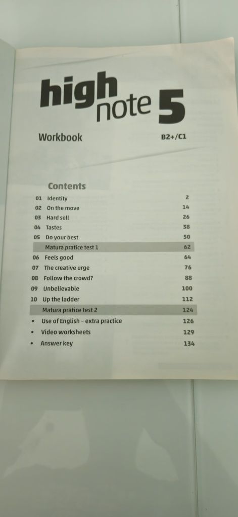 High note 5 Workbook
