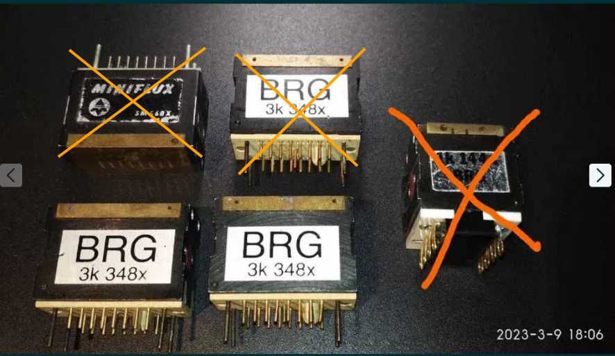 Магнитные головки BRG 3k 348х Miniflux 3М 568Х СССР телевизор