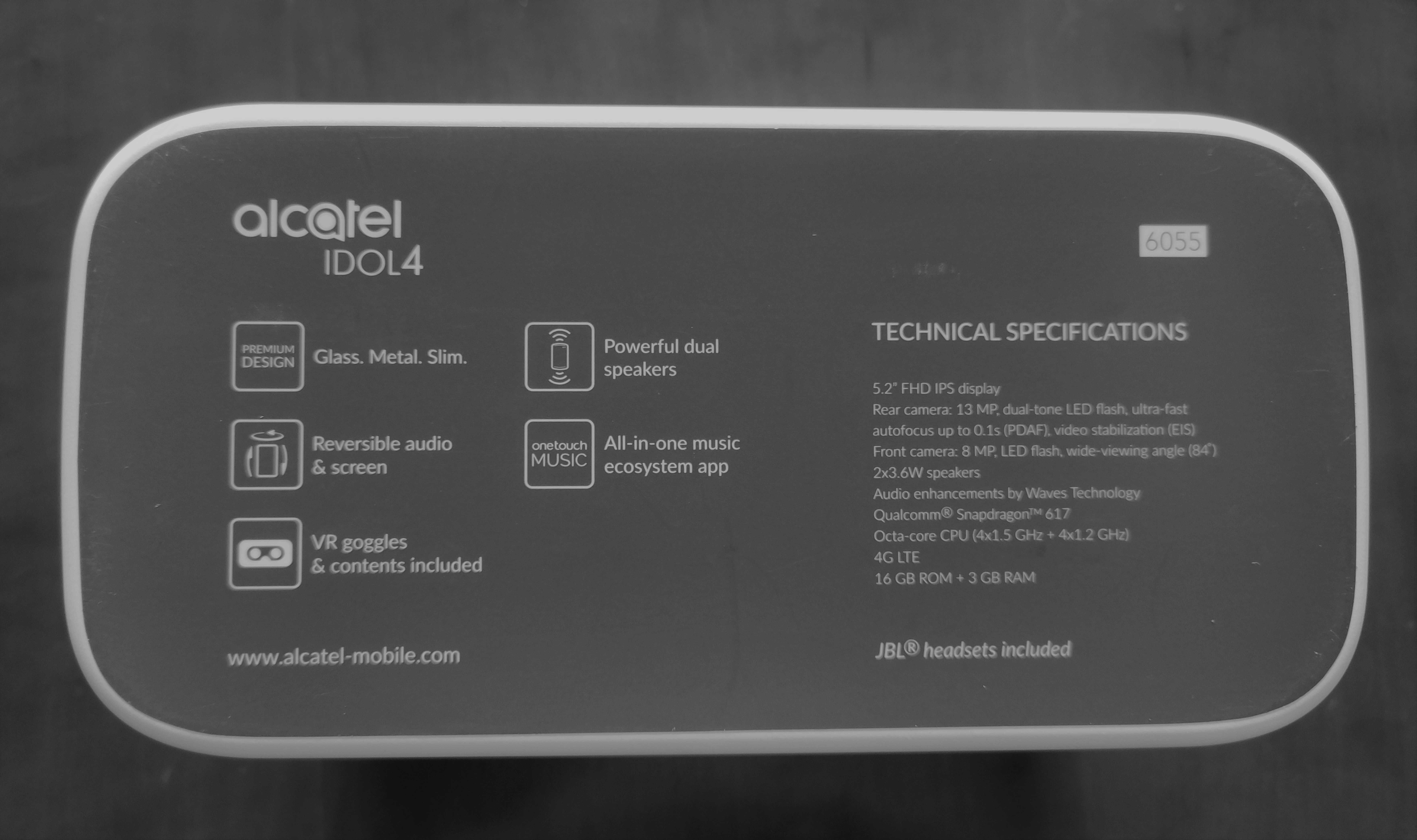 Óculos realidade Virtual Alcatel Idol 4