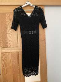 Mała czarna Sukienka z koronki rozmiar xs wizytowa