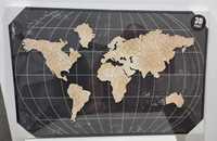 Obraz 3D mapa świata