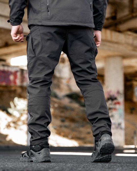 Темно-сірі Softshell міські тактичні штани MAXIMUS  darck grey