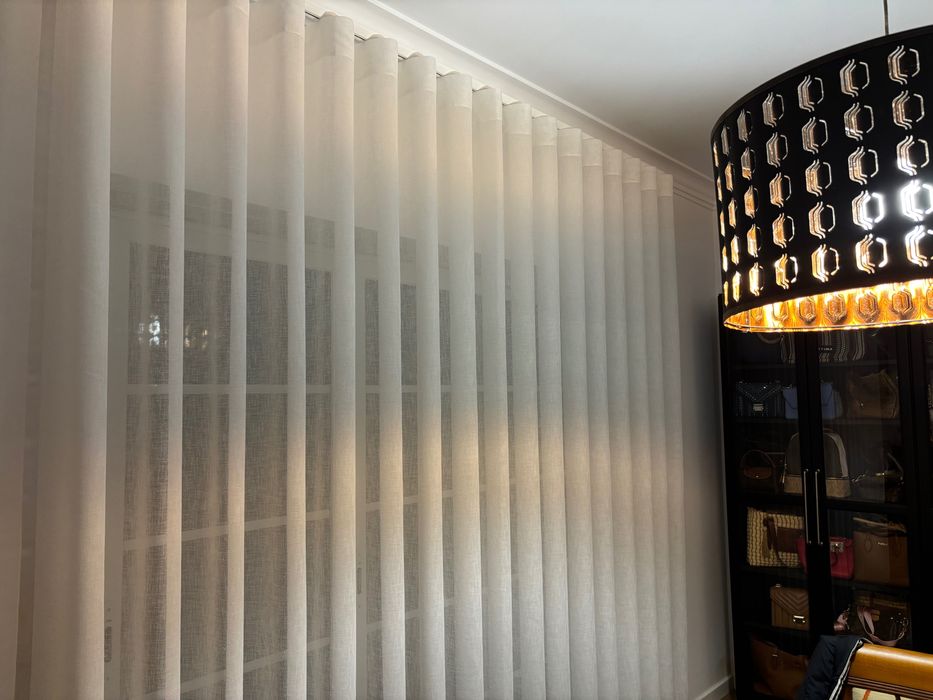 Cortinado branco ondas perfeitas 2,50 mts