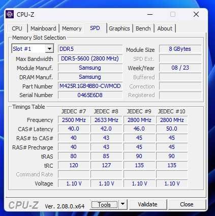 Оперативна пам'ять Samsung DDR5 SODIMM 2*8Gb 5600Mhz