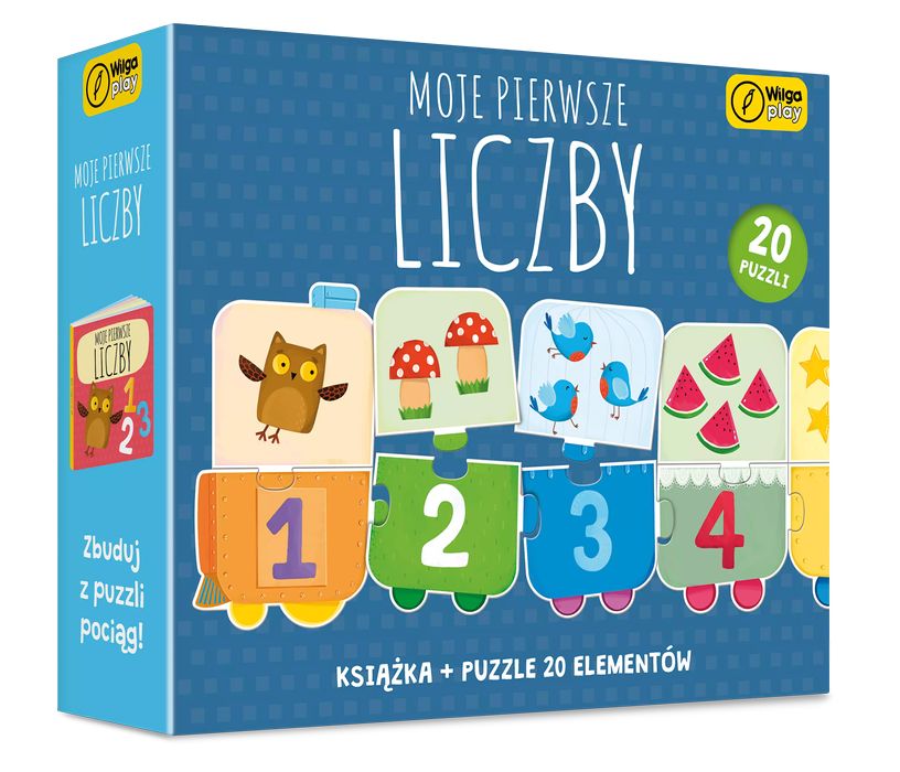 Moje pierwsze liczby. Puzzle + książka. Wilga / GW Foksal
