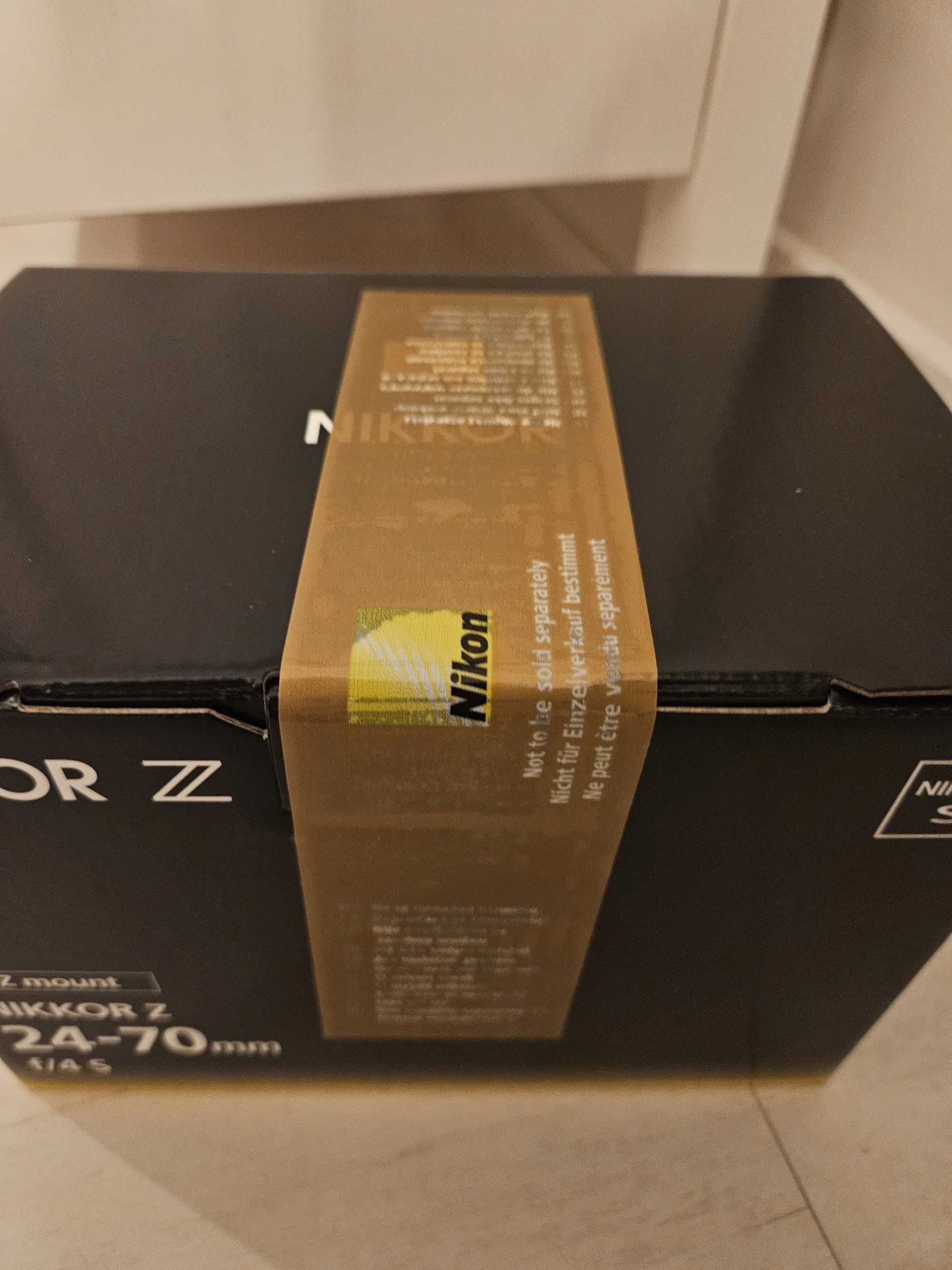 Nowy i zaplombowany obiektyw NIKKOR Z 24-70mm f/4 S  - w pudełku!