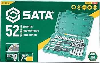 SATA Zestaw kluczy nasadowych 52 el. 1/4 metrycznych ST09002SJ