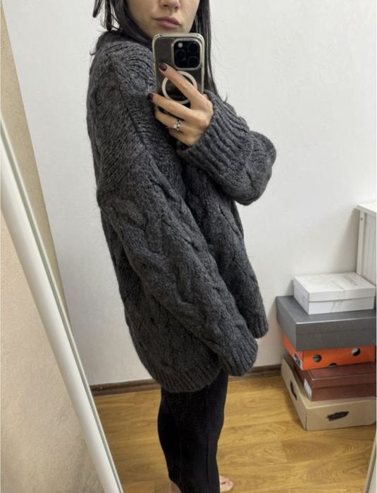 Теплый свитер Zara оверсайз
