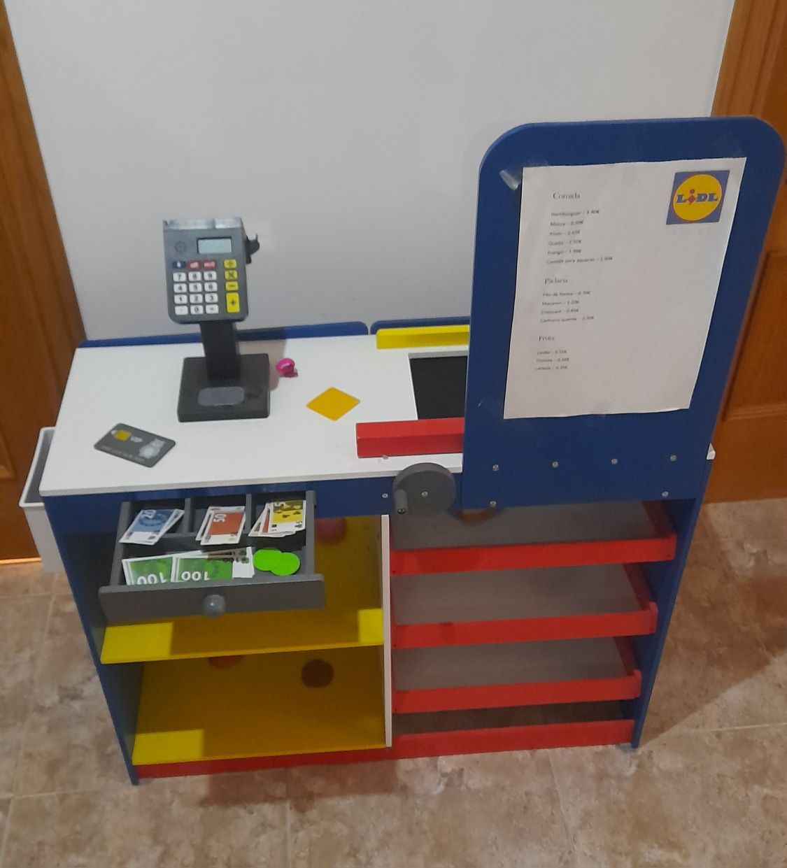 Mini Lidl - caixa supermercado