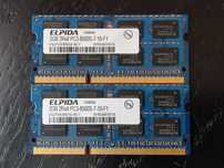 Pamięć RAM ELPIDA 2 x 2GB 2Rx8 PC3 8500S-7-10-F1