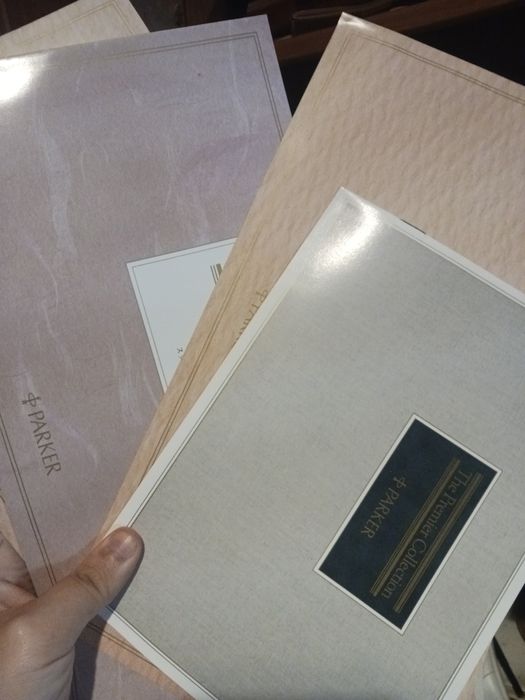 Folhetos parker canetas