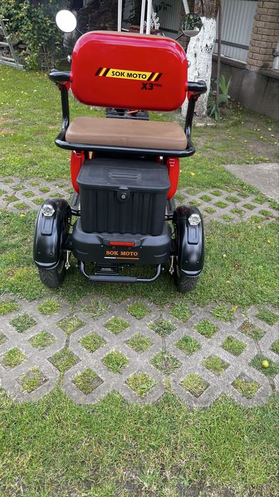 НОВИЙ електроскутер трьохколісний sokmoto x3 pro трицикл