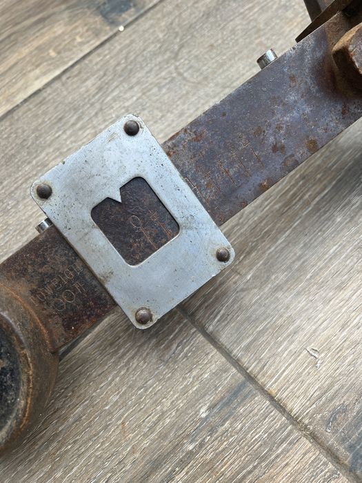 Antyk stara wielka waga Herbert&sons Lion 300 lb eksponat muzealny