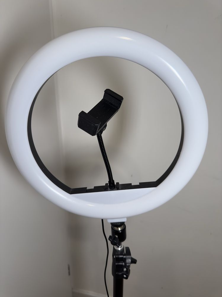 Lampa pierścieniowa ring+ statyw 210 cm