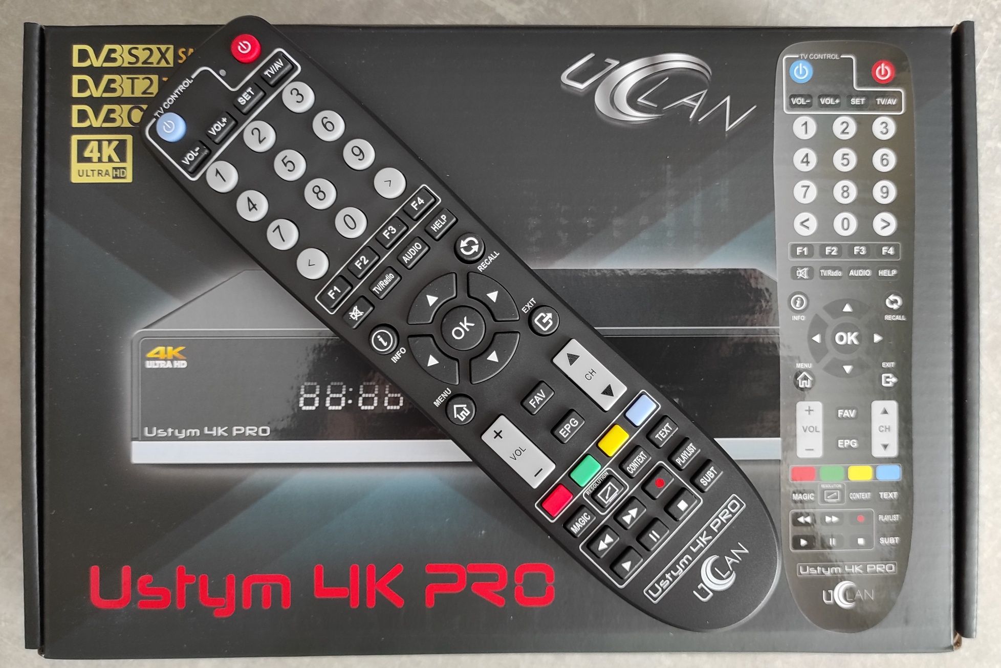 Спутниковый 4К ресивер uClan Ustym 4K PRO с настройкой и новым ПО.