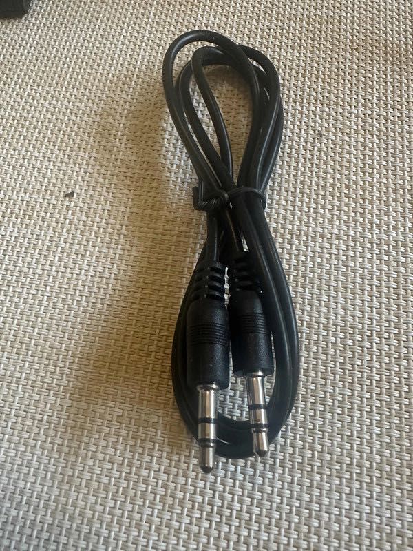 Kabel przewód adapter 2,5 mm - jack 2,5 mm jack męskie (czarny)