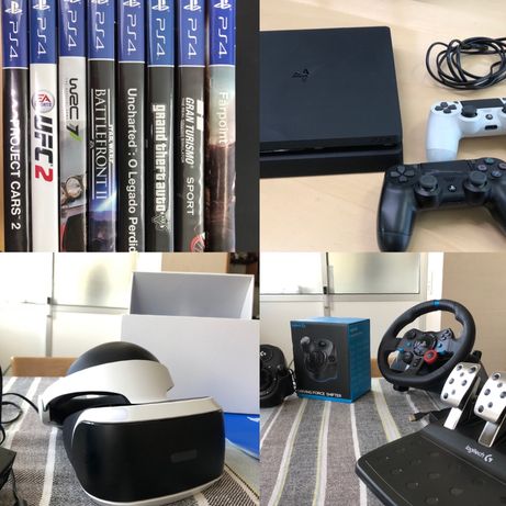 PS kit, G29, VR, PS4, Jogos