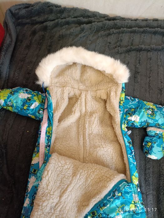 Зимовий комбінезон на хлопчіка 70 см