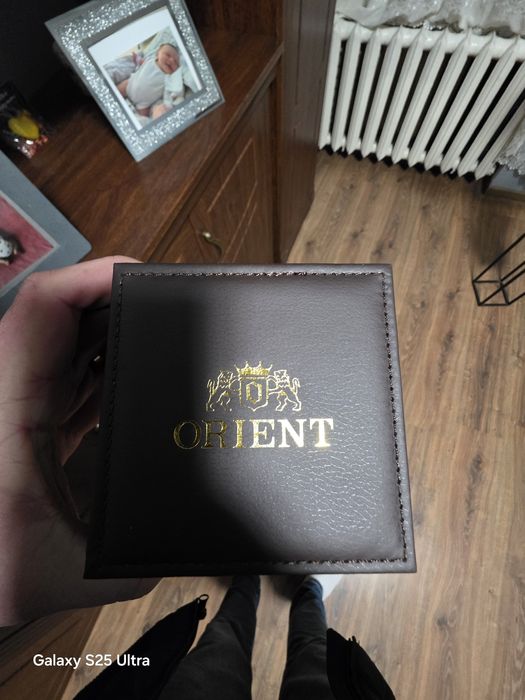 Piekny orient Automat na skórzanym pasku noszony bardzo malo