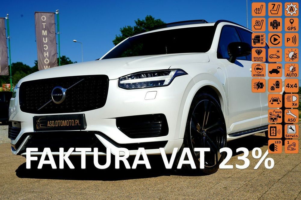 Volvo XC 90 RECHARGE panorama FUL LED 7-os progi nawi KAMERY pneumat alusy 22''max