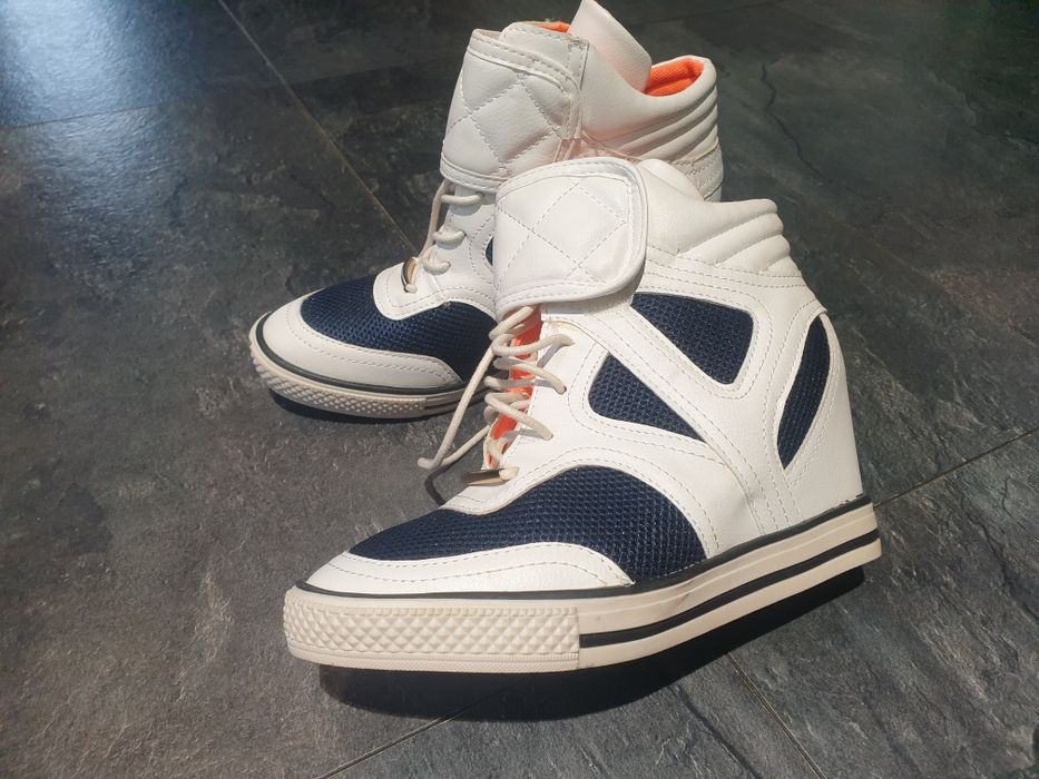 Platformowe Białe Tenisówki Buty Na Platformie Nowe roz. 37