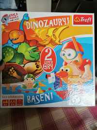 Gra edukacyjna Trefl Dinozaury Basen gra planszowa 4+