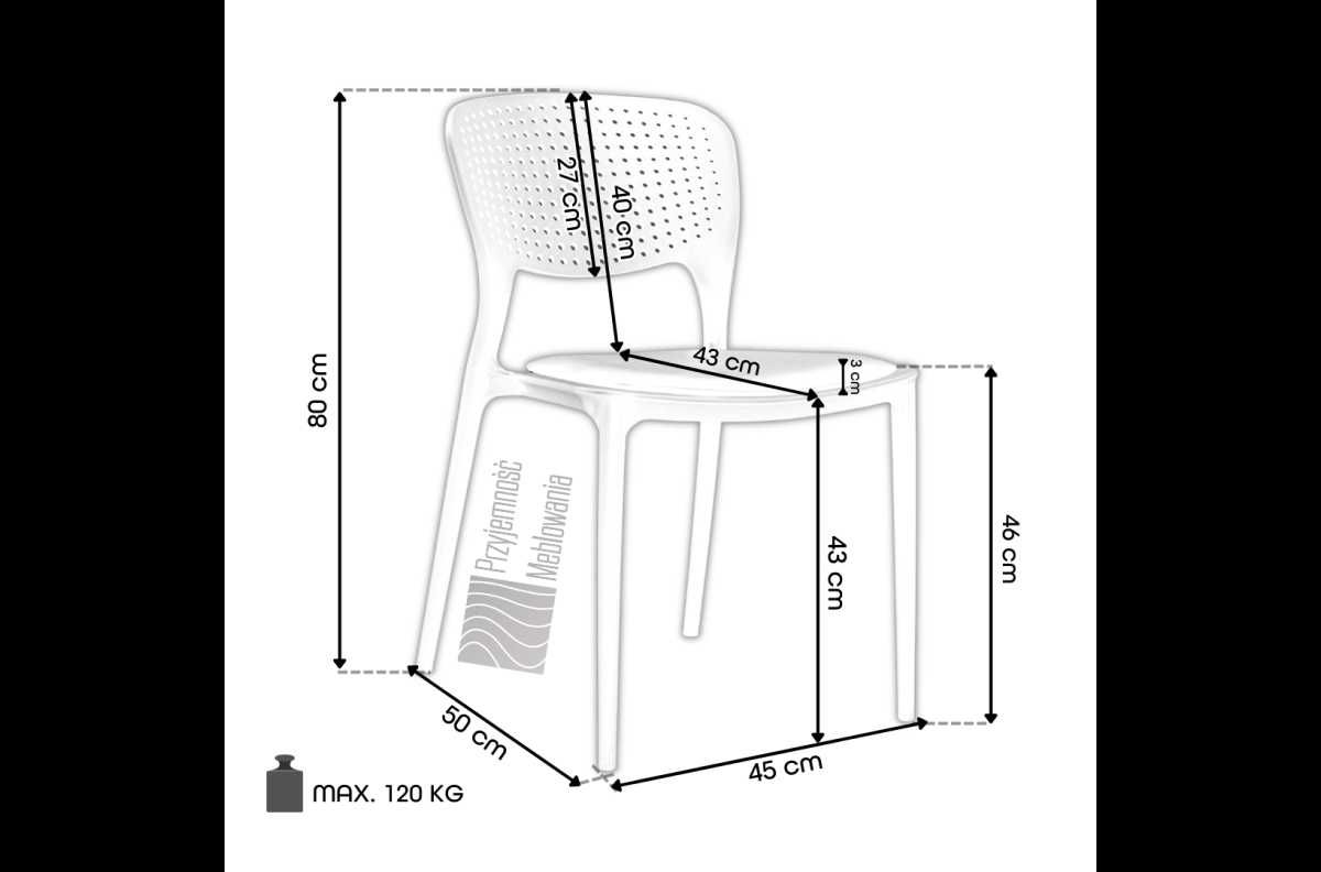 TODO KRZESŁO  NOWOCZESNE do kuchni ogrodu kawiarni sztaplowane