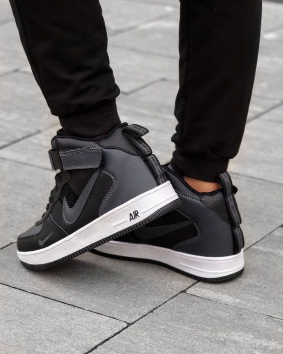 Чоловічі зимові хутряні кросівки Nike різнокольорові | кросівки найк