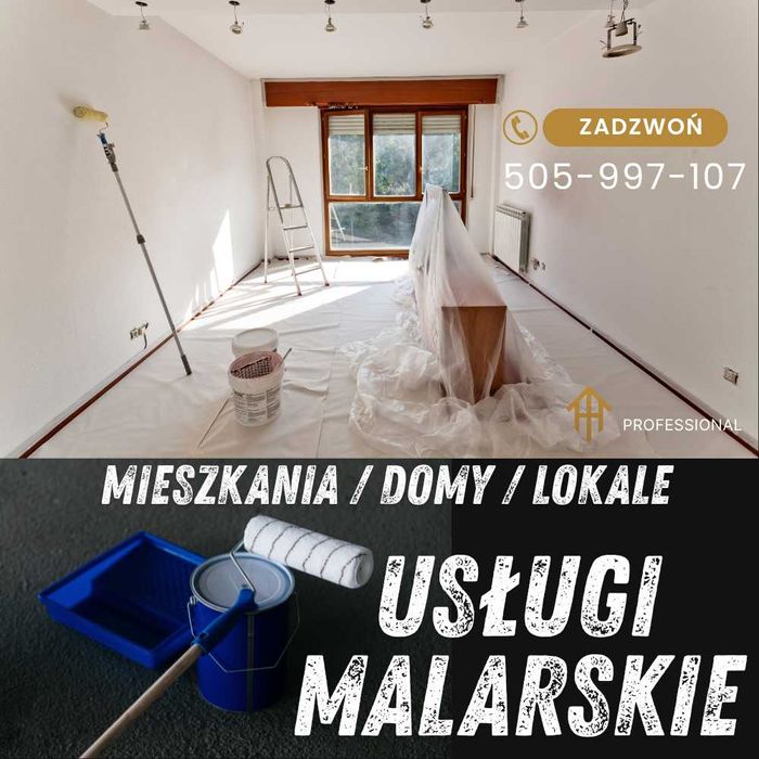 USŁUGI MALARSKIE - Mieszkania / Domy/ Lokale