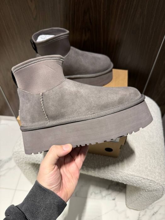 БЕЗ ПЕРЕДОПЛАТ‼️ Трендові зимові Ugg Mini Dippers Grey сірі уги